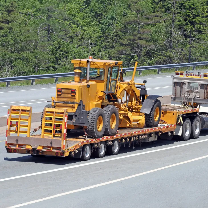 Heavy machinery hauling